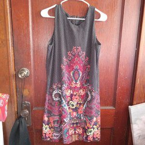 Indication Beautiful Patterned Sleeveless Dress Medium